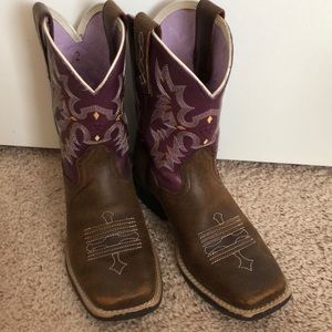 ARIAT GIRLS' TOMBSTONE BOOTS SQUARE TOE